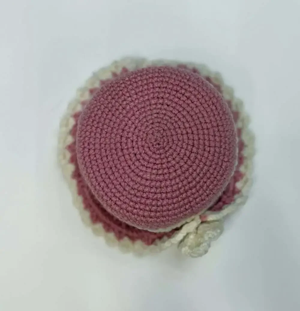 Handmade crochet bucket